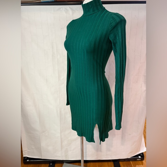 Reformation Maya Forest Green Long Sleeve Dress - Picture 5 of 8